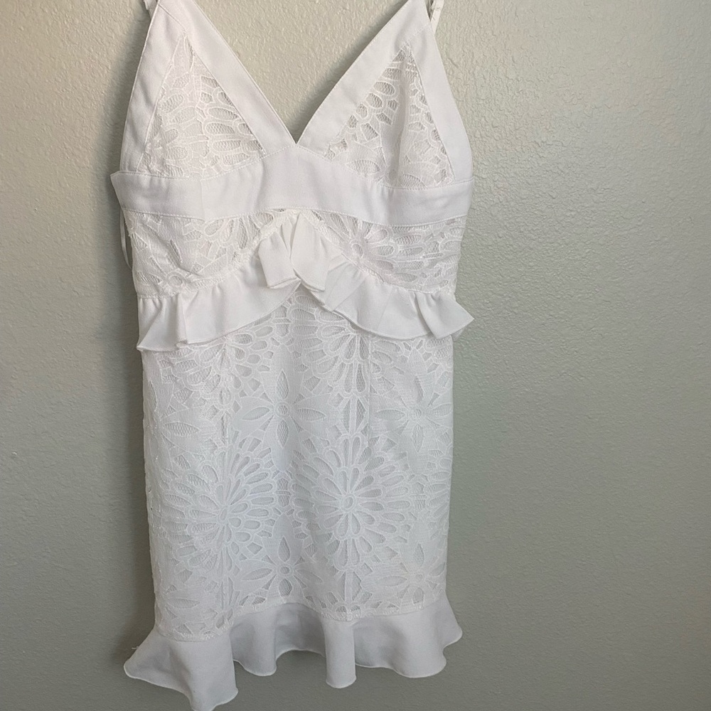 Gianni Bini white mini dress